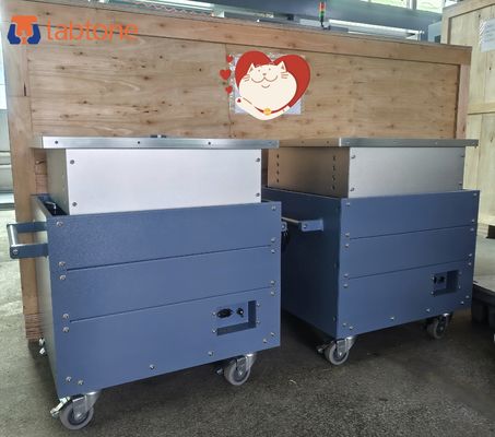 電子部品振動試験用メカニカルシェーカーテーブル、5～80Hz周波数範囲、最大50kgペイロード